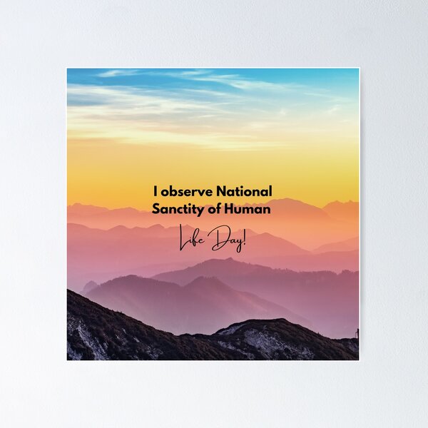 Item preview, I Observe National Sanctity of Human Life Day  designed and sold by ChristianCoding.