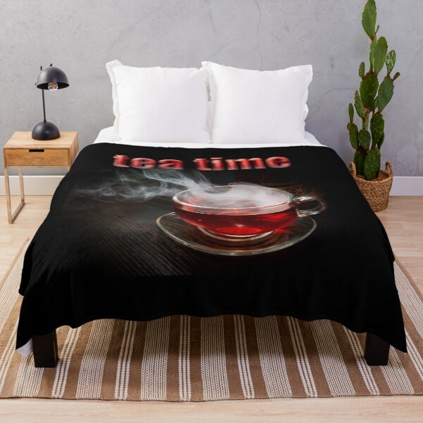 Item preview, caption tea time and photo glass cup with hot black tea designed and sold by nataliavavilina.