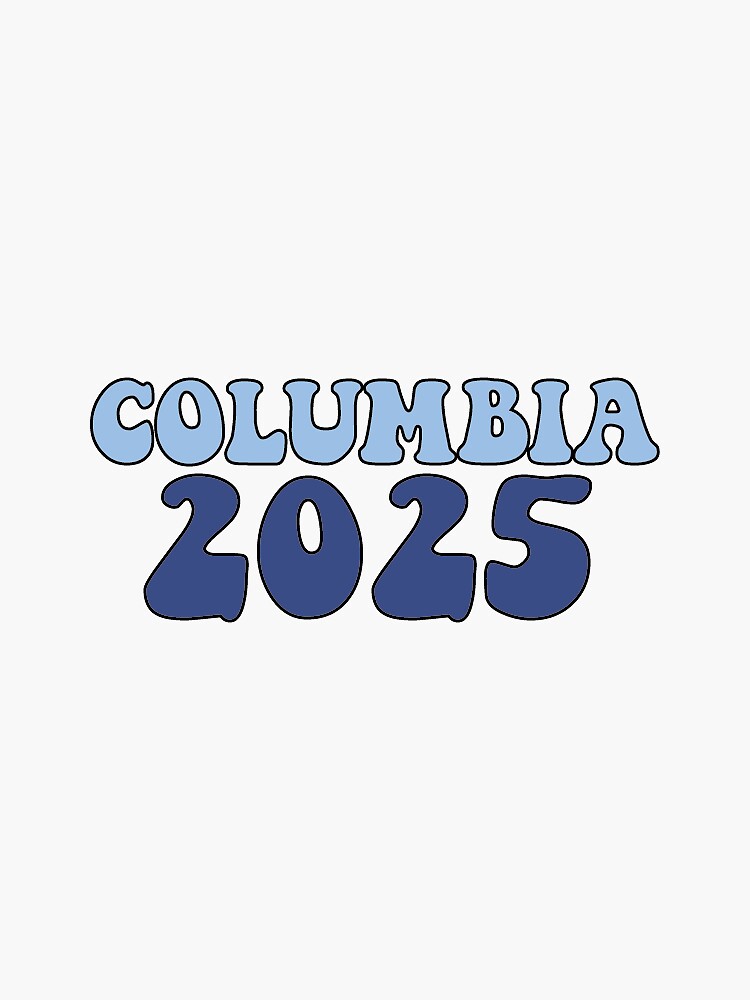 "Columbia University Class of 2025" Sticker by mimi502 Redbubble