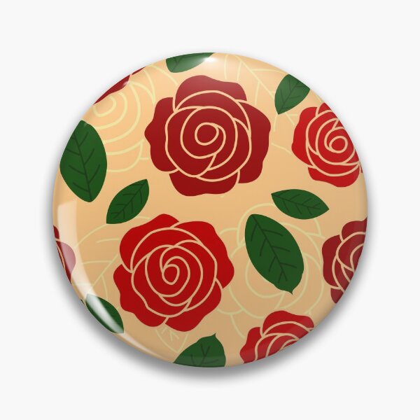 Item preview, Elegant Retro Styled Red Rose Pattern designed and sold by ButterandCheese.