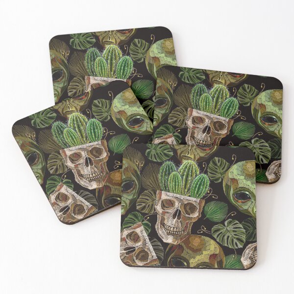 Item preview, Skull, cactus and aliens heads designed and sold by matrioshka.