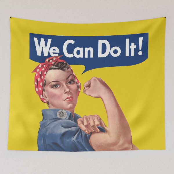 Item preview, We Can Do It! Rosie the Riveter american media icon associated with female defense workers during World War II designed and sold by mirrorimages.