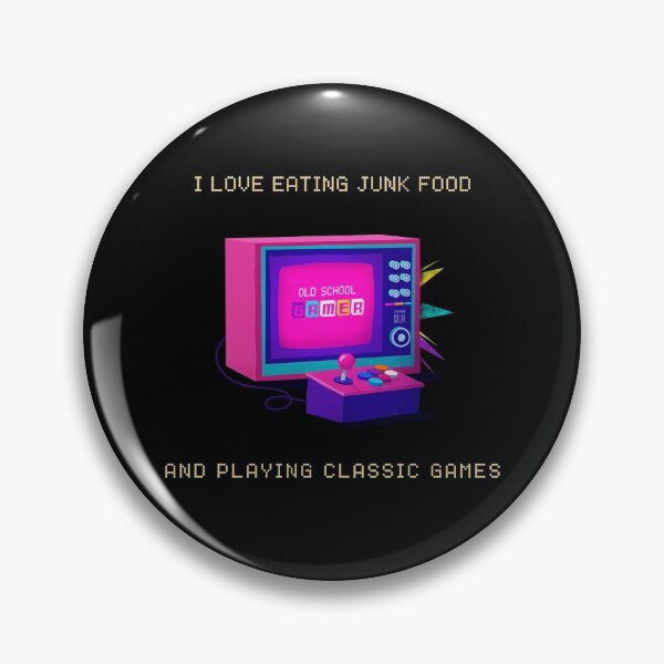 Item preview, I Love Eating Junk Food and Playing Classic Games designed and sold by Clothing-Guru.