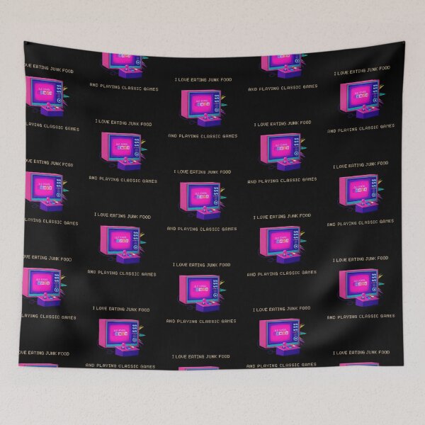 Item preview, I Love Eating Junk Food and Playing Classic Games designed and sold by Clothing-Guru.