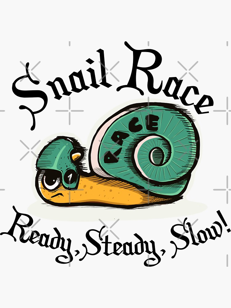Vinyl Sticker: Slow and Steady Snail Vinyl Sticker: Slow and Steady Snail