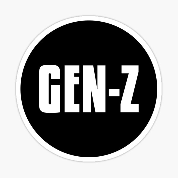 "GENZ (Generation Z)" Sticker for Sale by dylanxh Redbubble