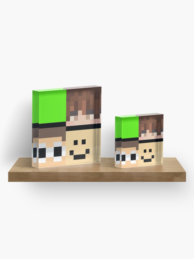 Dream, Karl, George, Quackity Minecraft skins DSMP Acrylic Block