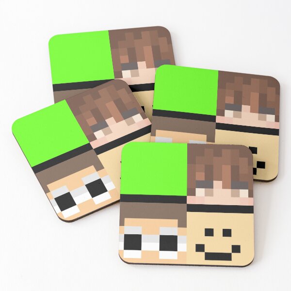 Dream, Karl, George, Quackity Minecraft skins DSMP Acrylic Block