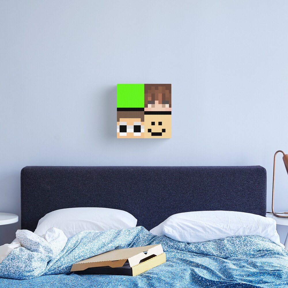 Dream, Karl, George, Quackity Minecraft skins DSMP Acrylic Block