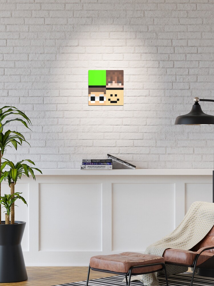 Dream, Karl, George, Quackity Minecraft skins DSMP Acrylic Block