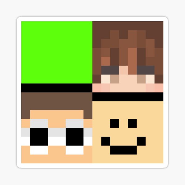 Dream Karl George Quackity Minecraft Skins Dsmp Sticker For Sale By Alyssaa05 Redbubble