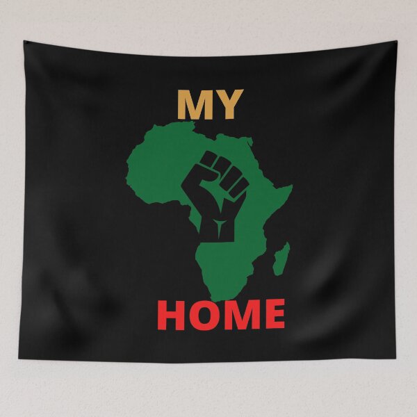 Item preview, Africa My Home With Black Fist designed and sold by DaughterofYah.