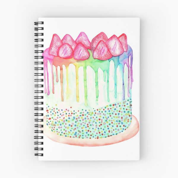 Artikelvorschau, Aquarell-Regenbogen-Kuchen entworfen und verkauft von RoxyTocin.
