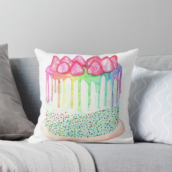 Item preview, Watercolor Rainbow Cake designed and sold by RoxyTocin.