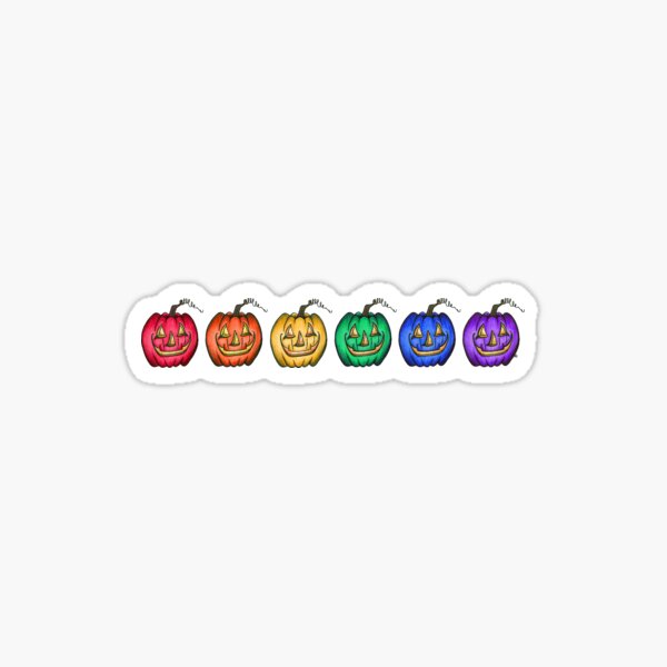 Item preview, Rainbow Jack O' Lanterns - Gay Pride designed and sold by The White Bat.
