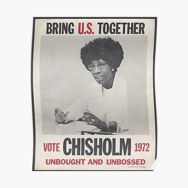 cartel de la campaña de shirley chisholm Póster
