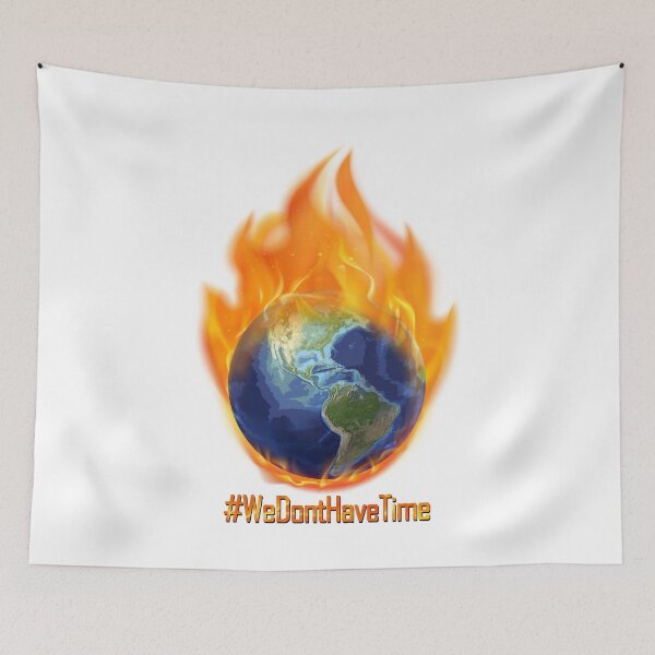Item preview, Climate Change Earth on Fire designed and sold by TheFiveBees.