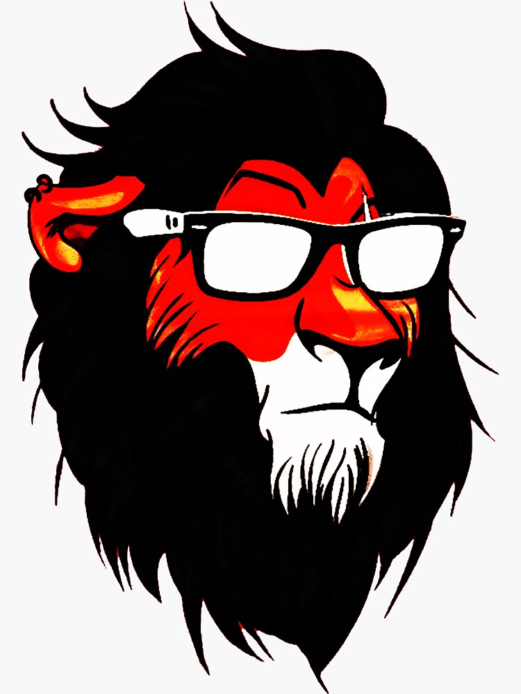 "Scar Lion King" Sticker for Sale by karmankarim3672 Redbubble