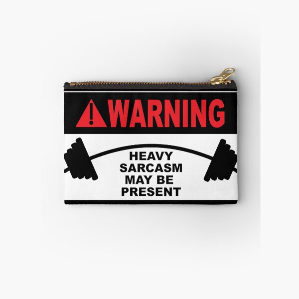 Item preview, WARNING! Heavy Sarcasm May Be Present designed and sold by Warrior Veteran Clothing.