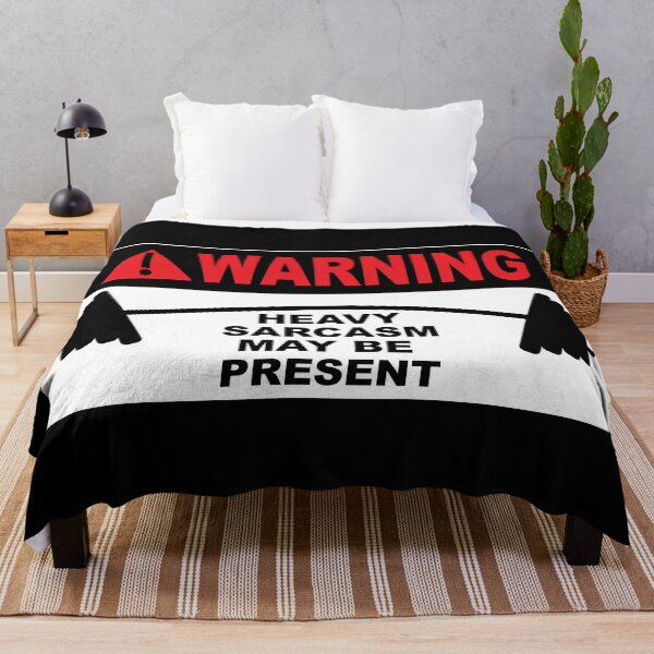 Item preview, WARNING! Heavy Sarcasm May Be Present designed and sold by Warrior Veteran Clothing.