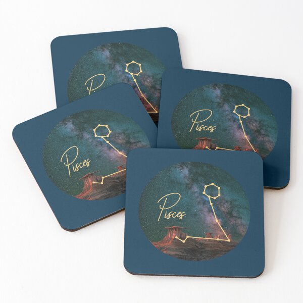 Item preview, Pisces Zodiac Sign With Stars designed and sold by tinyteacups.