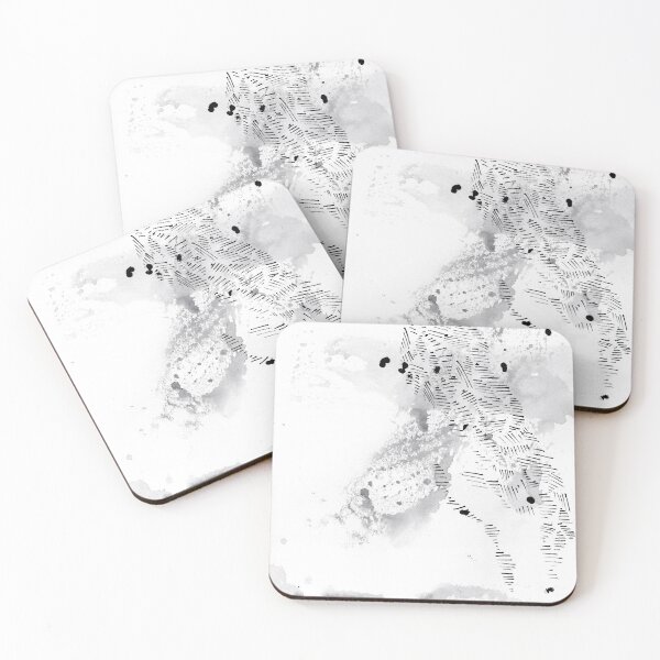 Item preview, ink explorations (025) - abstract black ink painting designed and sold by expl-rations.