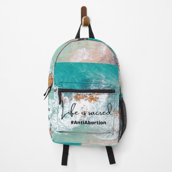 Item preview, Life Is Sacred #AntiAbortion Beach Background designed and sold by ChristianCoding.