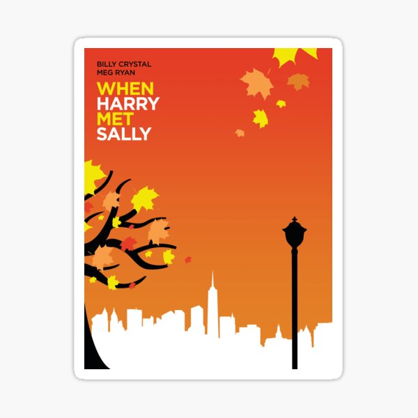 Item preview, When Harry Met Sally // Minimalist Art designed and sold by DrawnToMind.