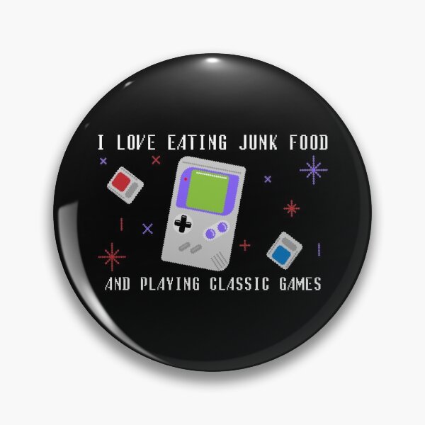 Item preview, I Love Eating Junk Food and Playing Classic Games designed and sold by Clothing-Guru.