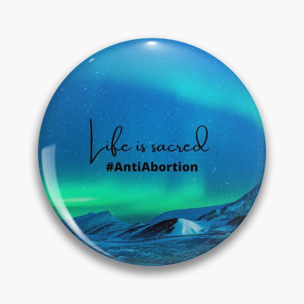 Item preview, Life Is Sacred #AntiAbortion Aurora Background designed and sold by ChristianCoding.