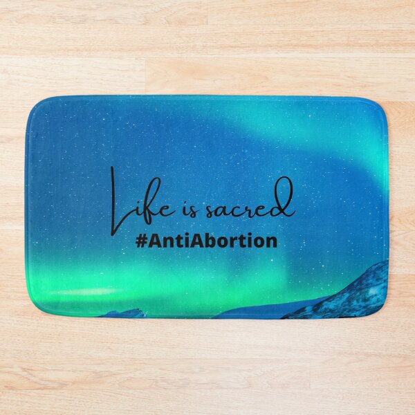 Item preview, Life Is Sacred #AntiAbortion Aurora Background designed and sold by ChristianCoding.
