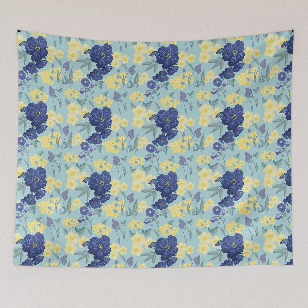 Item preview, Purple and Yellow Floral Pattern designed and sold by christinamemory.