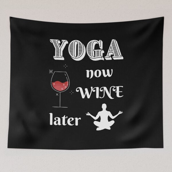 Item preview, Yoga Now Wine Later designed and sold by Crafty-Mornings.