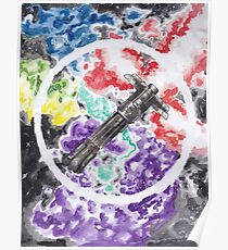 Kylo Ren Light Saber Poster