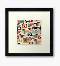 Film Rolls and Cameras Framed Print