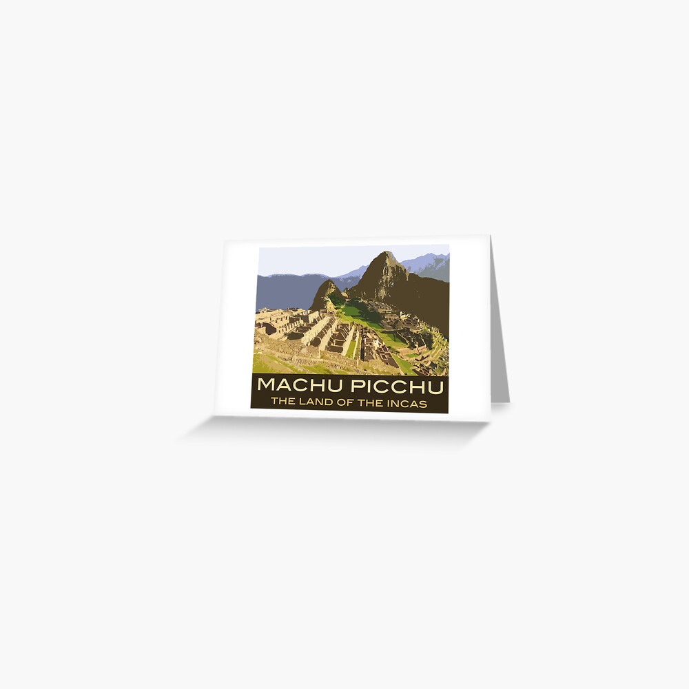 Fridge magnet Vintage Travel Poster Inca Land Peru Cuzco Machu Picchu 