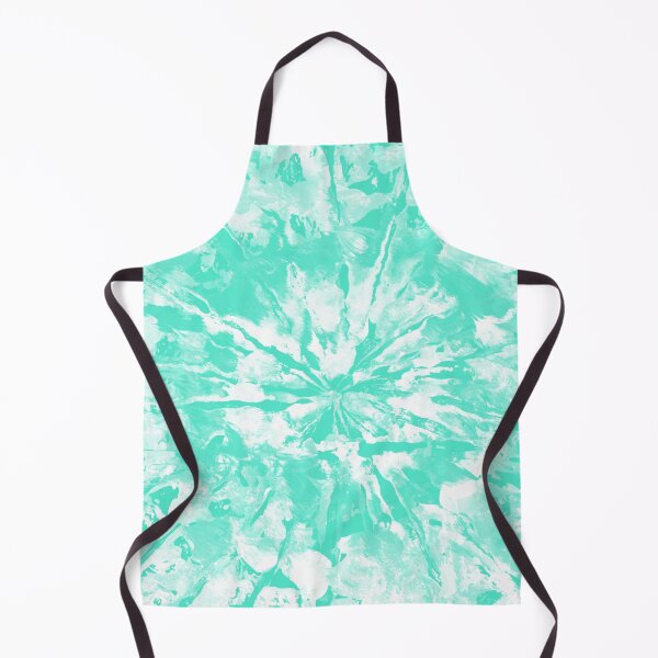 Item preview, Pastel Blue Green Seafoam Tie-Dye Colored Pattern Design // Hand Painted Mandala Multi Media Abstract designed and sold by AEJdesign.