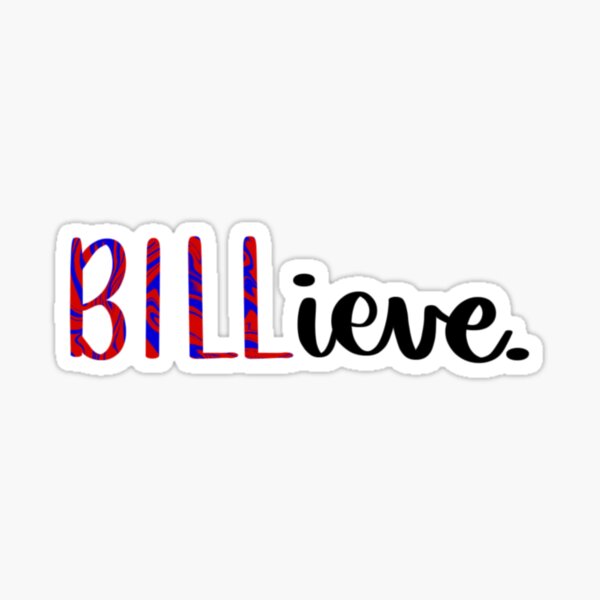 Billieve Sticker for Sale by BfloSportsStore