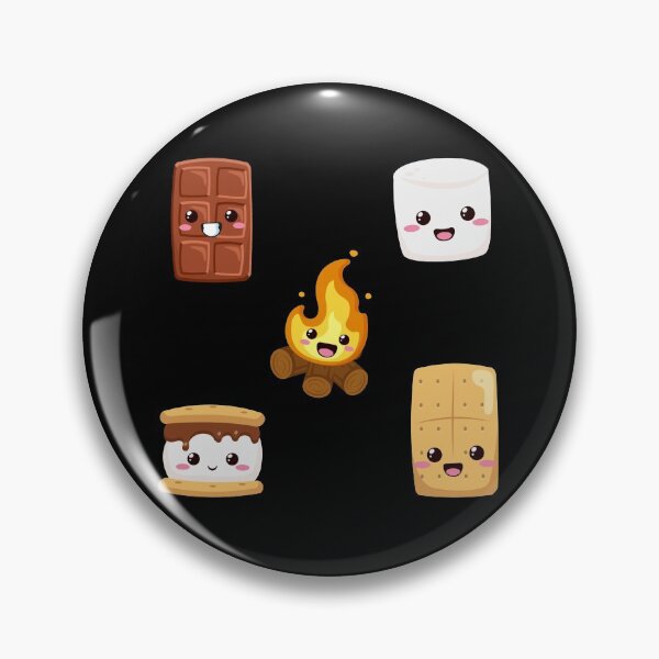 Artikelvorschau, Niedliche Kawaii Schokolade Marshmallow S'Mores Graham Cracker Lagerfeuer S'Mores entworfen und verkauft von TheButtonCrew.