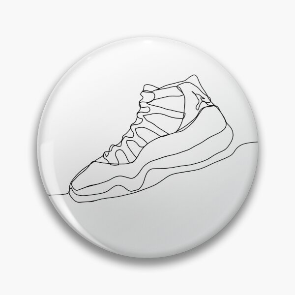 Item preview, ike Air Jordan 11 Concord Hypebeast Contour Line Wall Decor designed and sold by UrbnLgndArtshop.