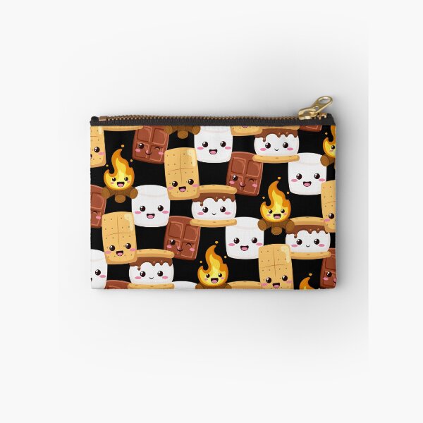 Item preview, Cute Kawaii Chocolate Marshmallow S'Mores Graham Cracker Campfire S'Mores designed and sold by TheButtonCrew.
