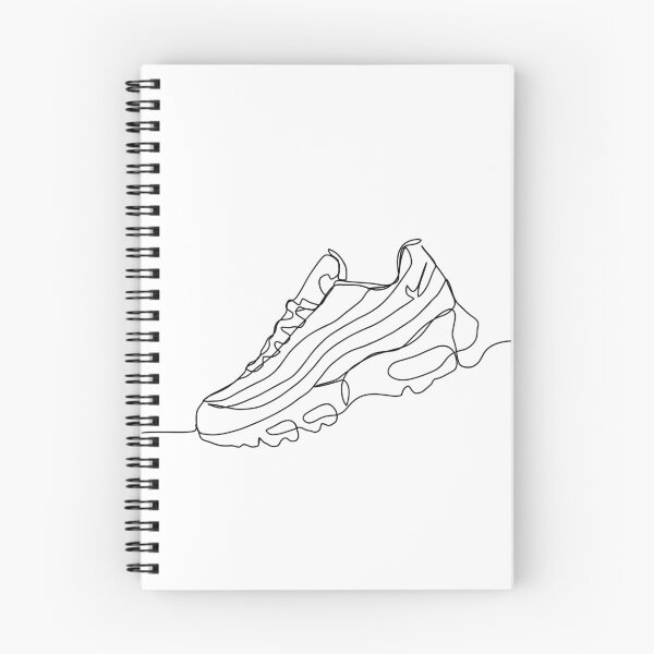 Item preview, Nike Airmax 95 Sneaker contour line art Minimalism Wall Decor designed and sold by UrbnLgndArtshop.