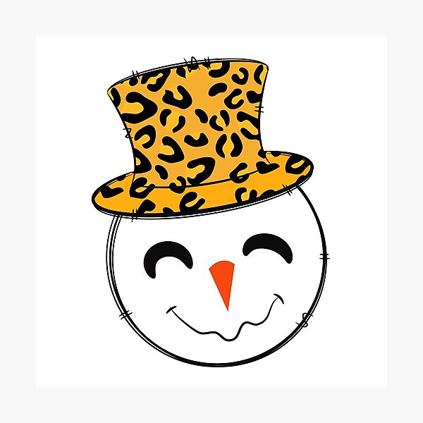 Item preview, Leopard Snowman Head Winter designed and sold by MisPuHoney.
