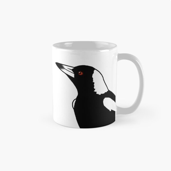 Item preview, Primer plano de urraca australiana - Blanco designed and sold by Birds & Things.