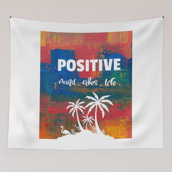 Item preview, positive, mind, vibes, life, short, phrase, motivational, inspirational, quotes, sayings, poster designed and sold by helkav.