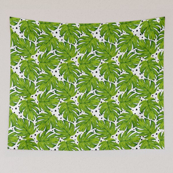 Item preview, Monstera Deliciosa Leaf Polka Dot Pattern designed and sold by Kraina.