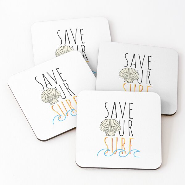 Item preview, Save Our Surf | Cute Ocean Conservation designed and sold by CozyMarket.
