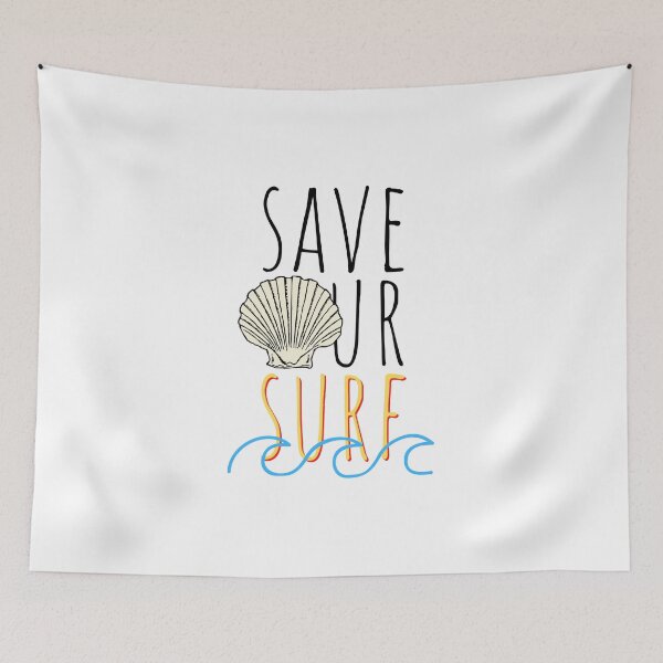 Item preview, Save Our Surf | Cute Ocean Conservation designed and sold by CozyMarket.