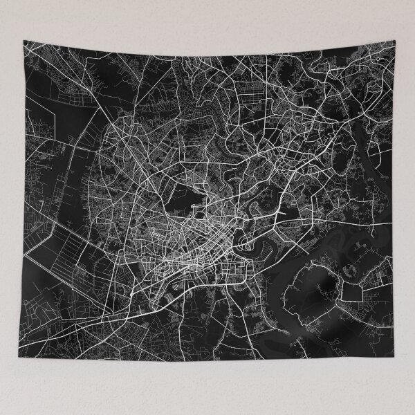 Item preview, Mapa de la ciudad de Ho Chi Minh de Vietnam - Luna llena designed and sold by deMAP.