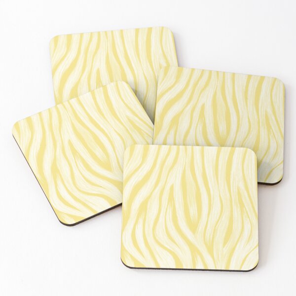 Item preview, Zebra Pastel Yellow and White Painting // Simplistic Simple Animal Print Paint Brush Stroke Pattern Design designed and sold by AEJdesign.
